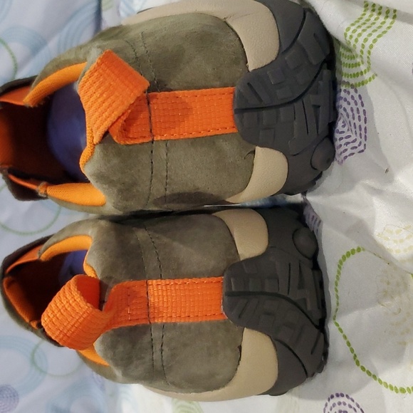 Merrell green suede slide on all terrain hiking outdoor shoes - Picture 3 of 7